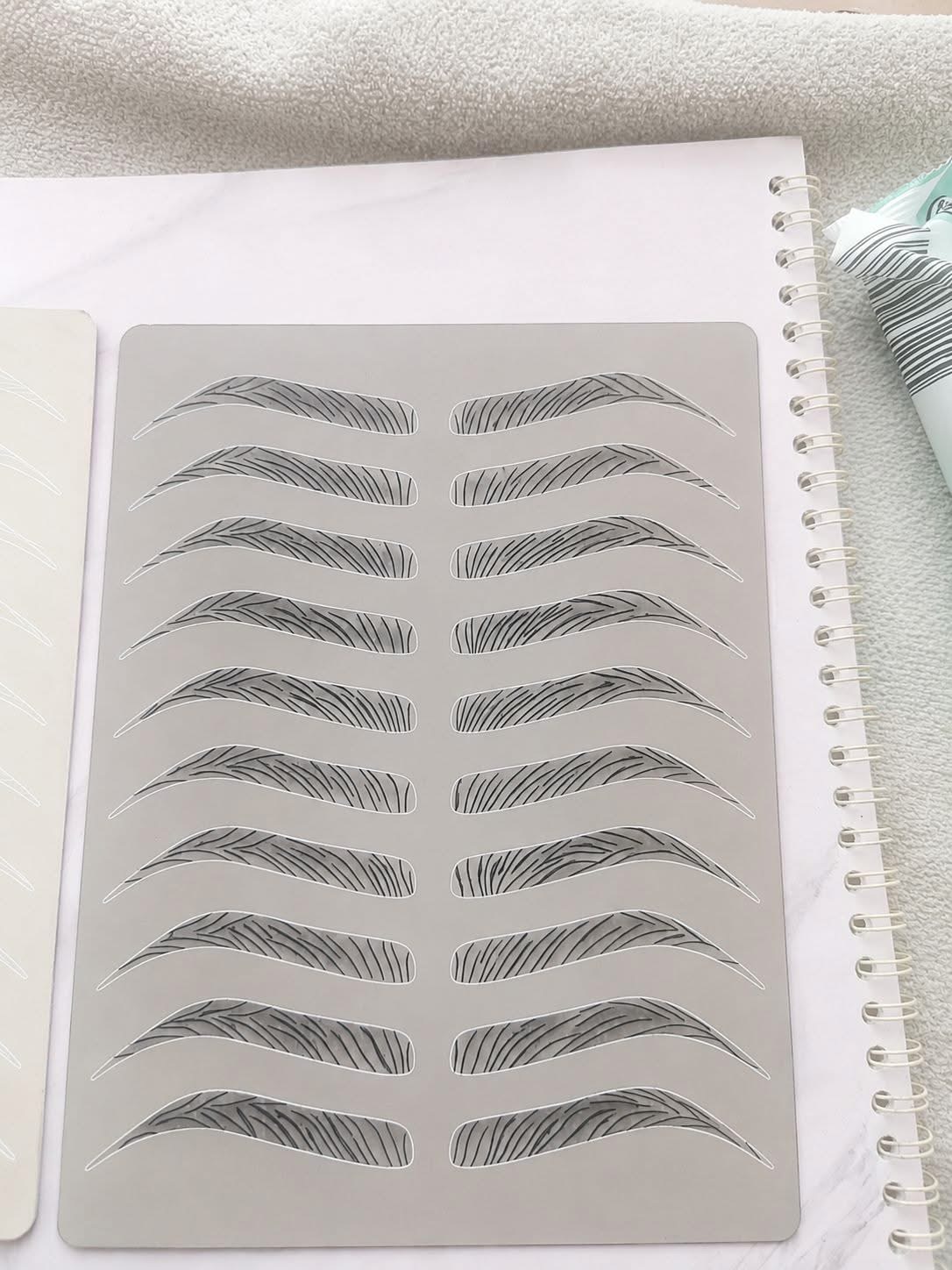 Microstroke brow pattern practice
