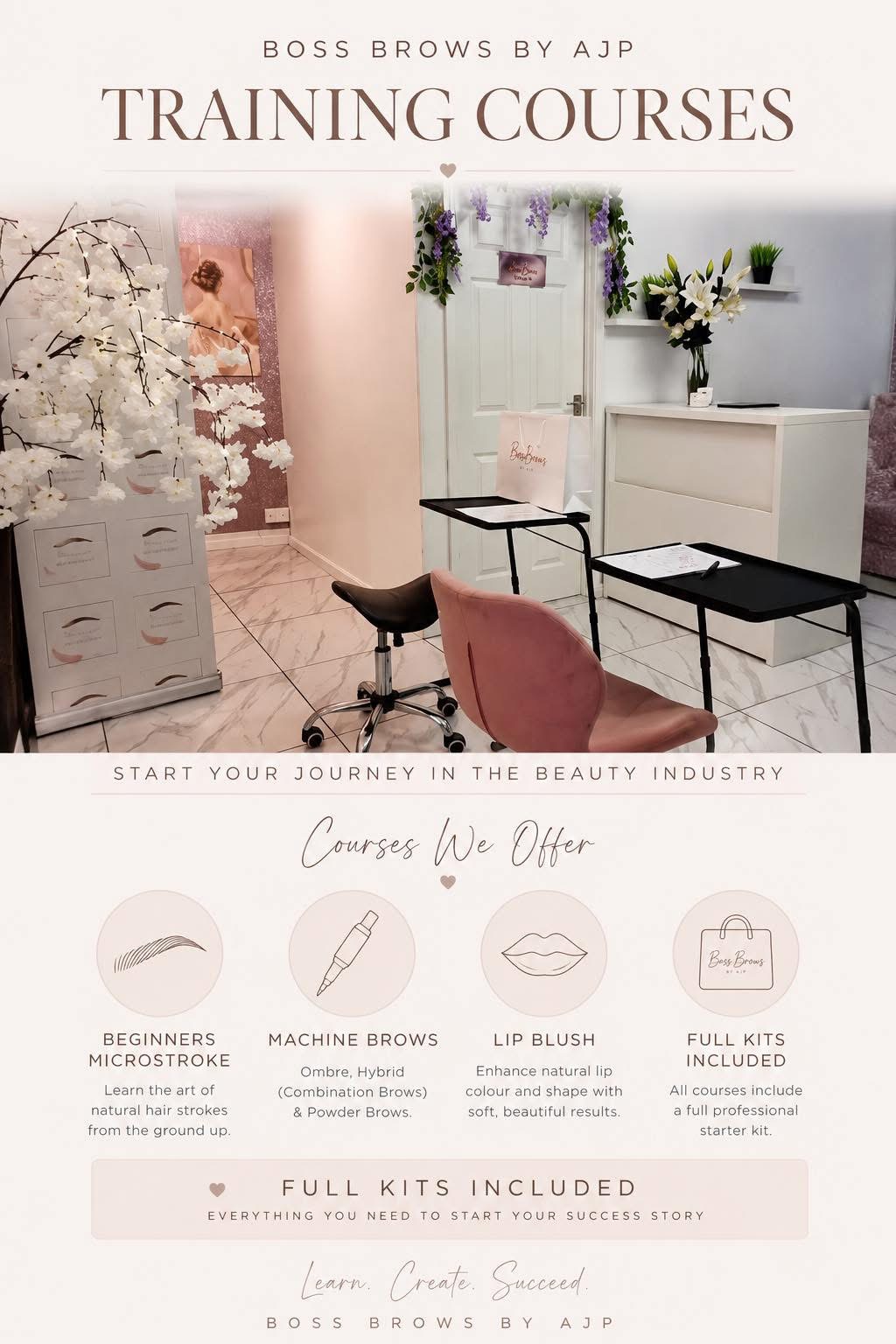Boss Brows Training Academy classroom